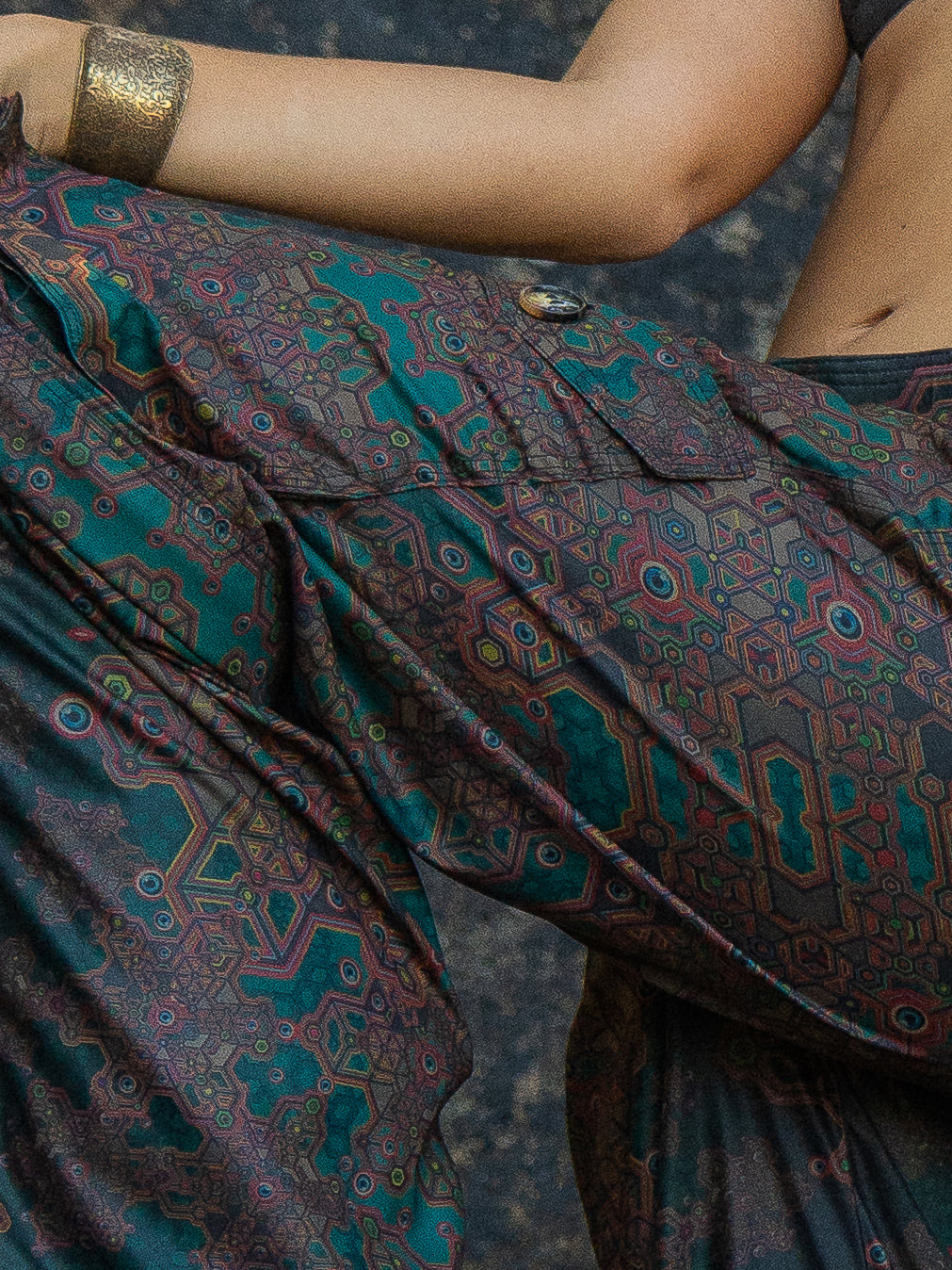 Pants Woman / Baggy Pockets Sky - ATLANTHEON Olive