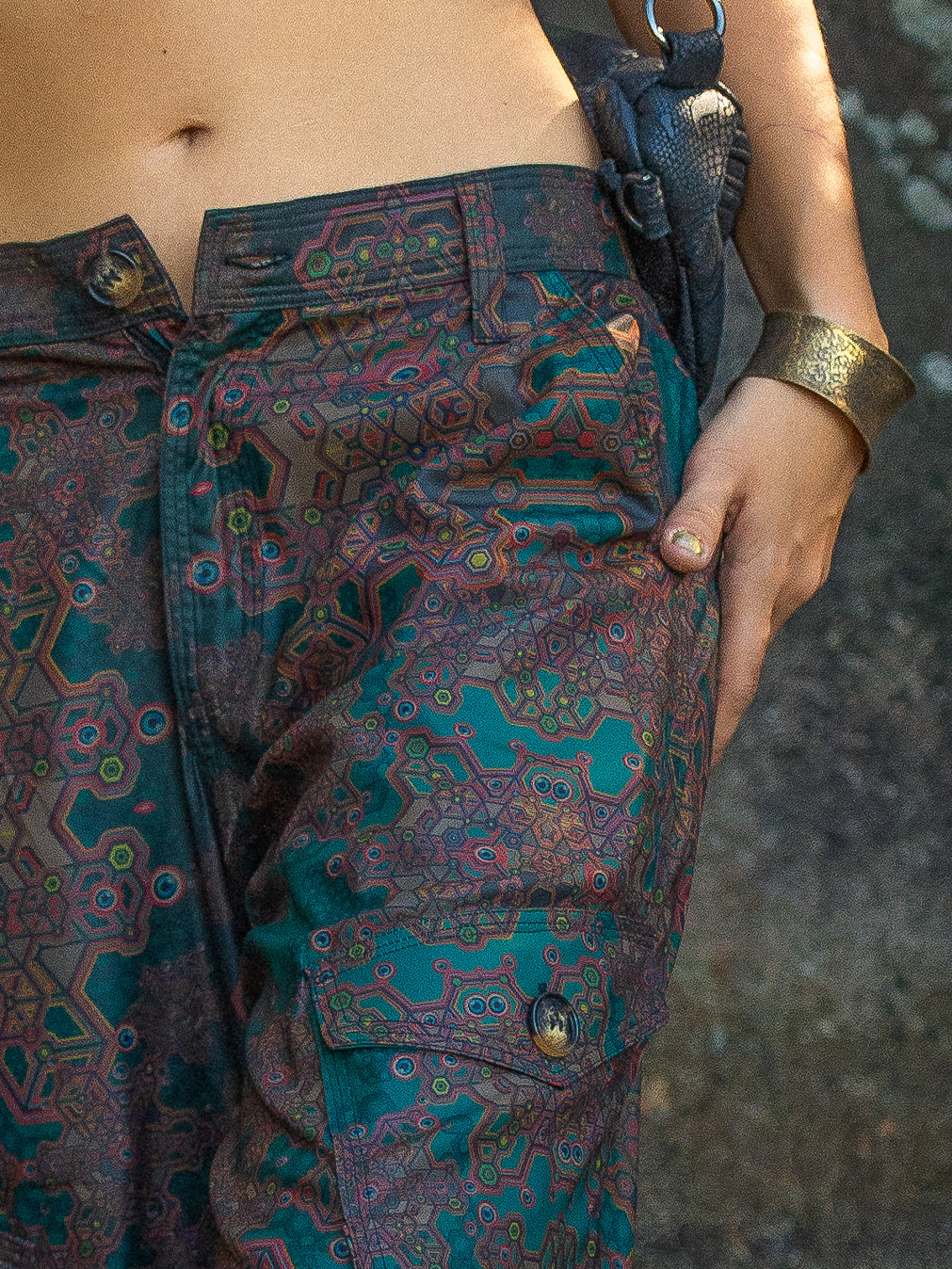 Pants Woman / Baggy Pockets Sky - ATLANTHEON Olive