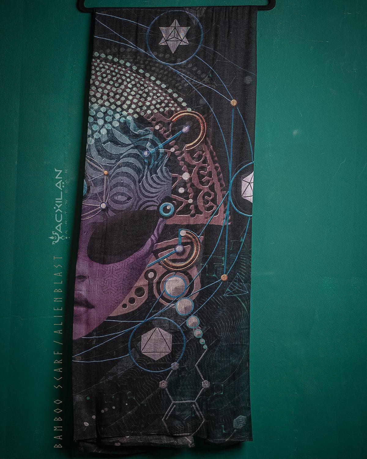 Scarf / Pareo Bamboo - ALIENBLAST - Yacxilan Artwear