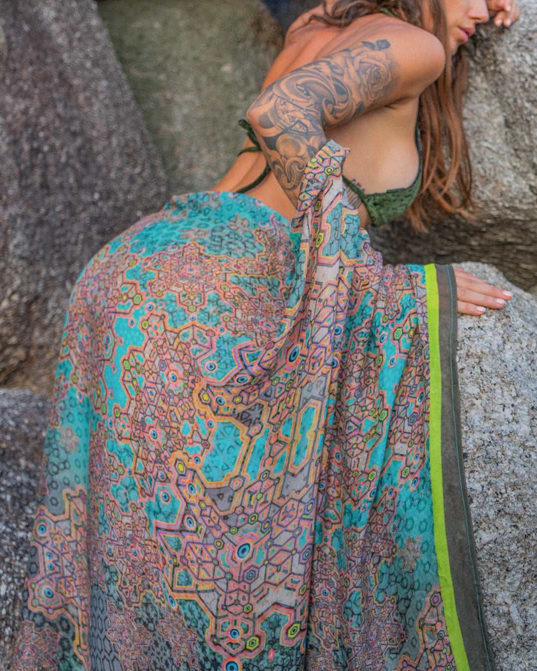 Scarf / Pareo Bamboo - ATLANTHEON White ARAKIS