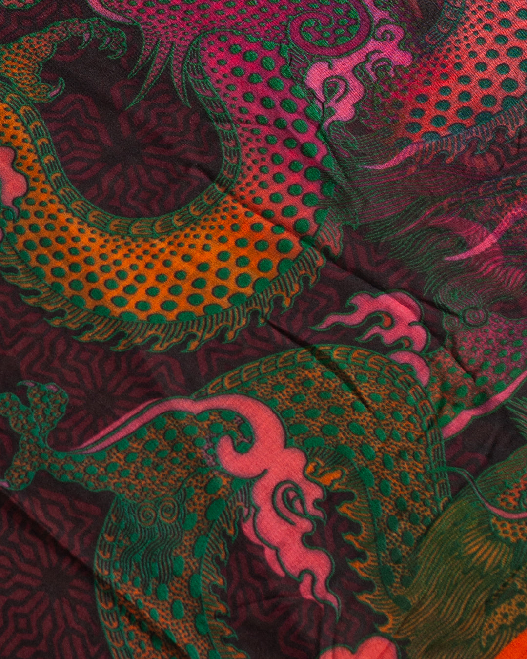 Scarf / Pareo Bamboo - FIRE DRAGONS Line