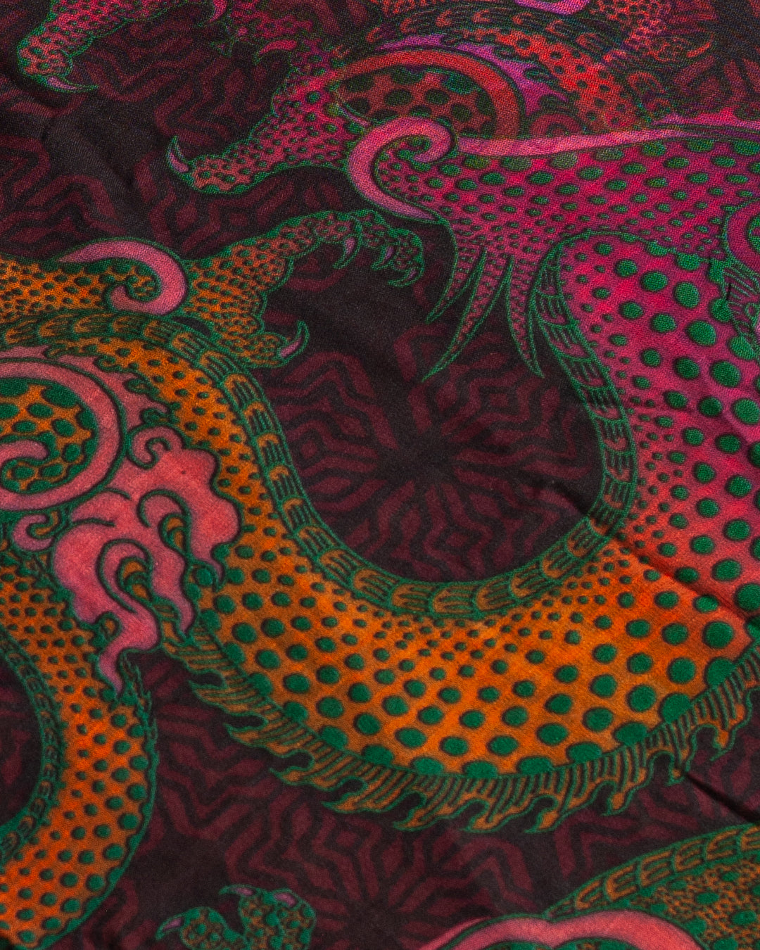 Scarf / Pareo Bamboo - FIRE DRAGONS Line