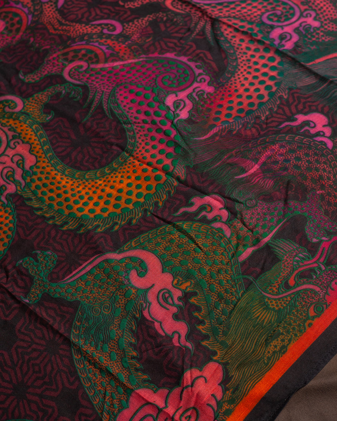 Scarf / Pareo Bamboo - FIRE DRAGONS Line