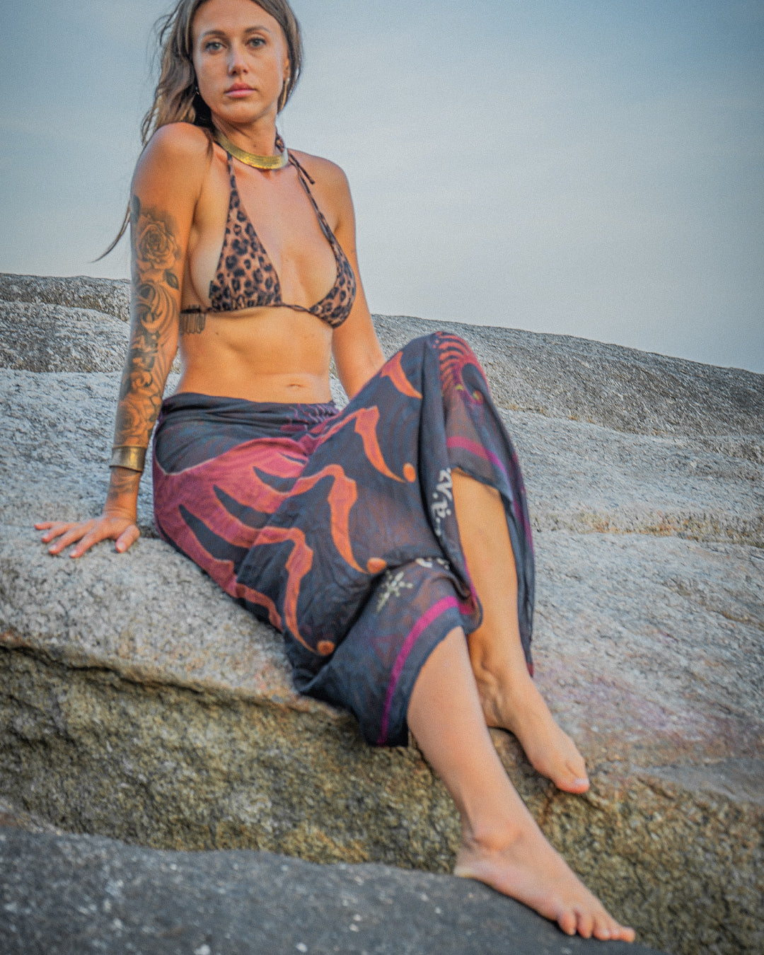 Scarf / Pareo Bamboo - FOSSIL