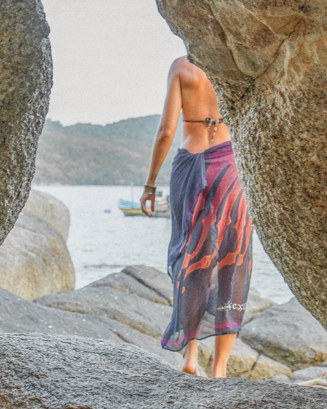 Scarf / Pareo Bamboo - FOSSIL