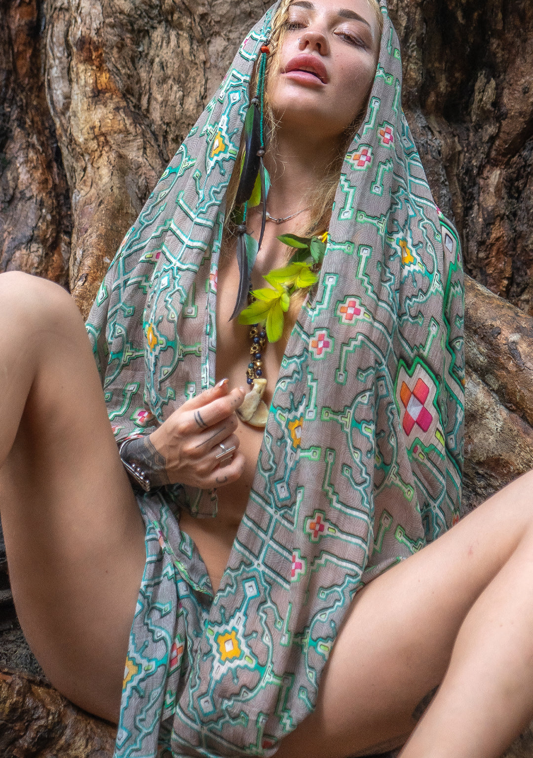 Scarf / Pareo Bamboo - HUIRRARIKA