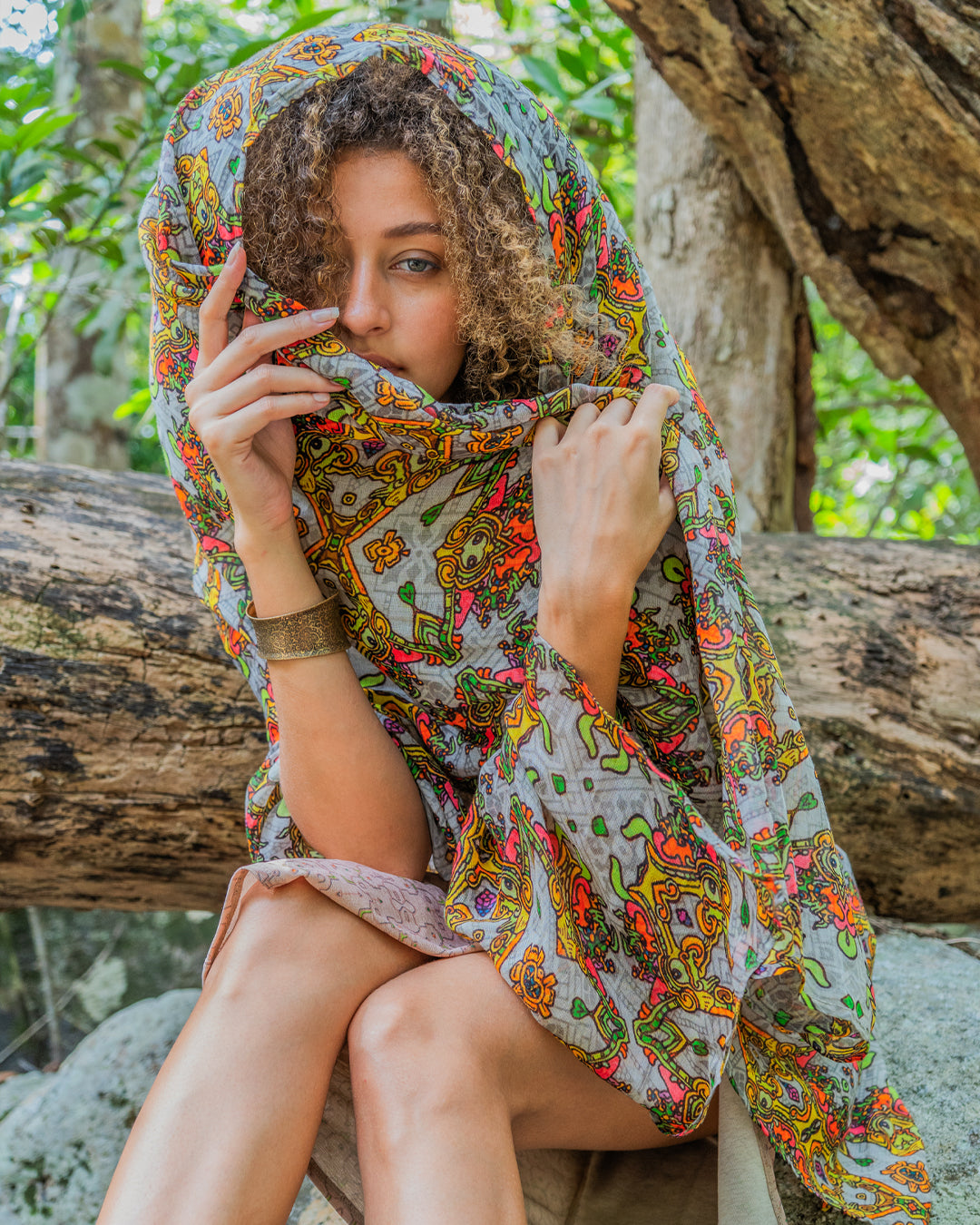 Scarf / Pareo Bamboo - PAKAL'S GOLD