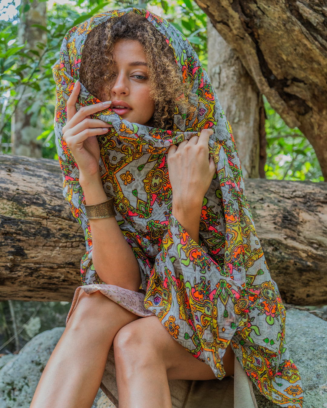 Scarf / Pareo Bamboo - PAKAL'S GOLD