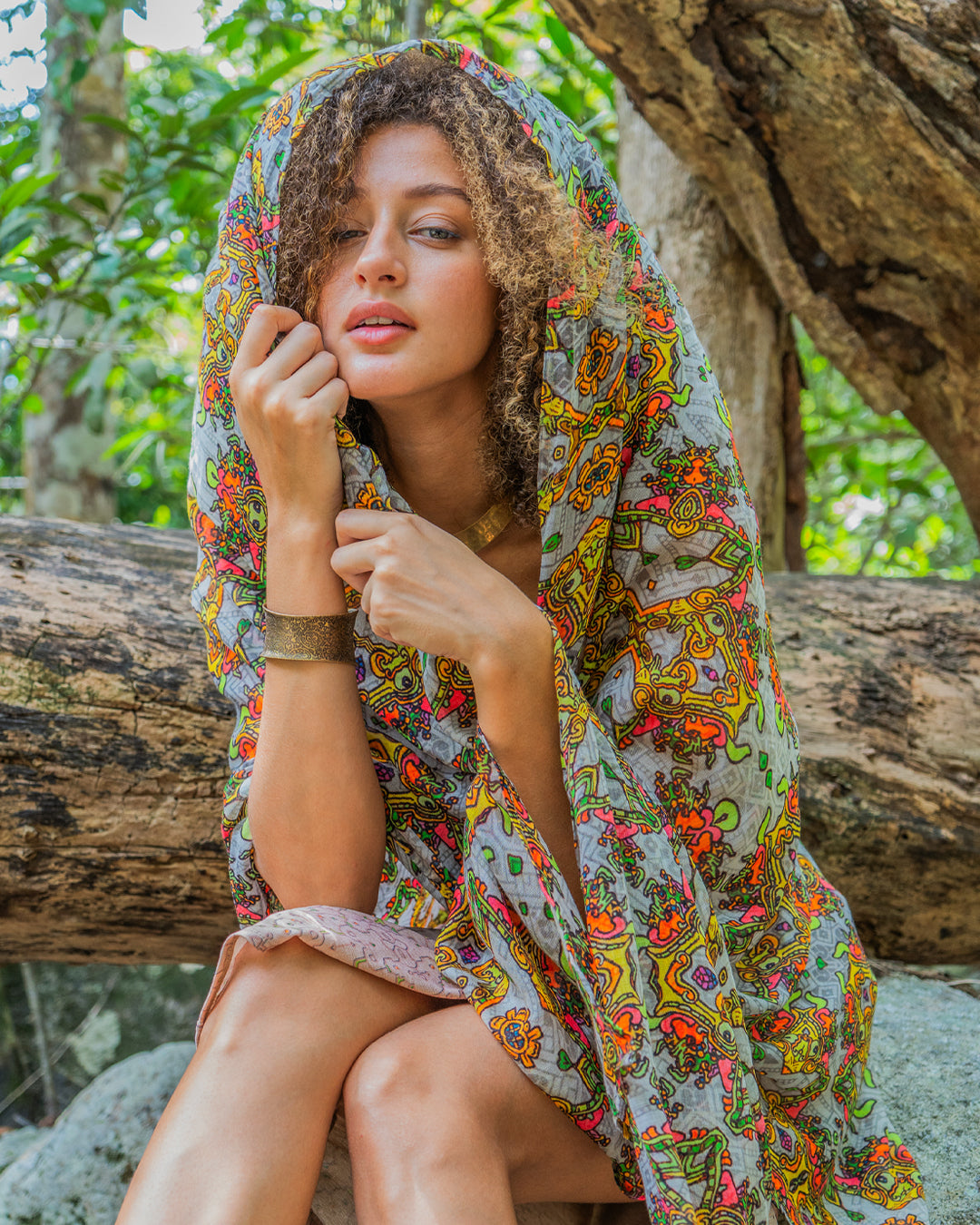 Scarf / Pareo Bamboo - PAKAL'S GOLD