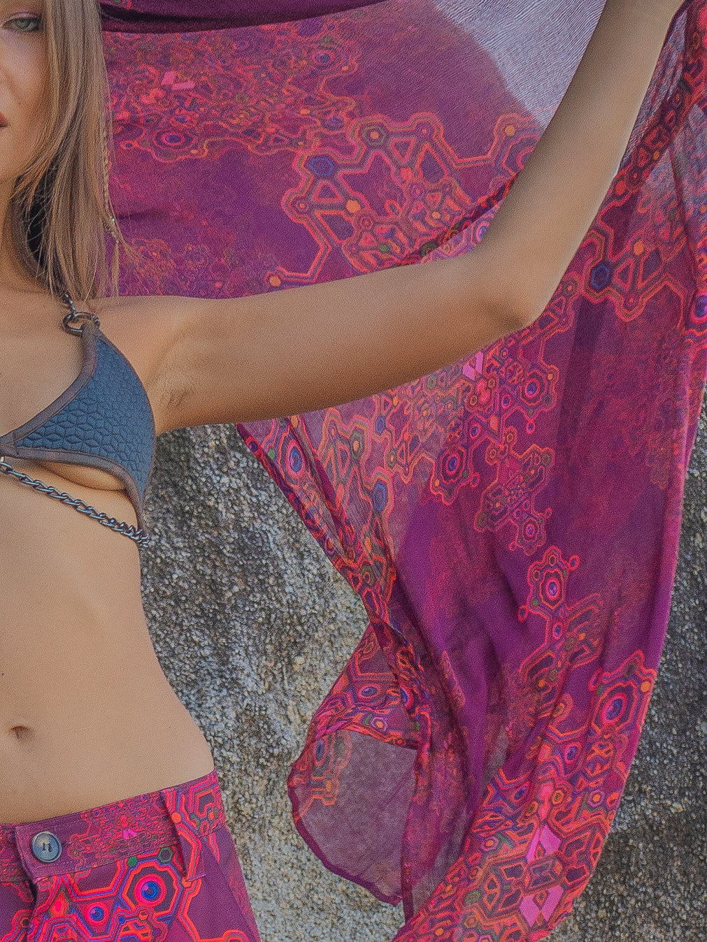 Scarf / Pareo Bamboo - PINK DEMETRIO