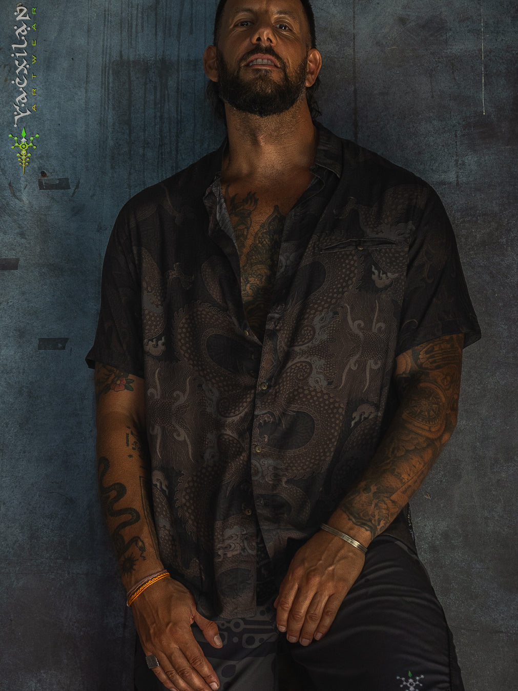 Shirt Men Half Sleeves / Bamboo - DRAGONSKIN