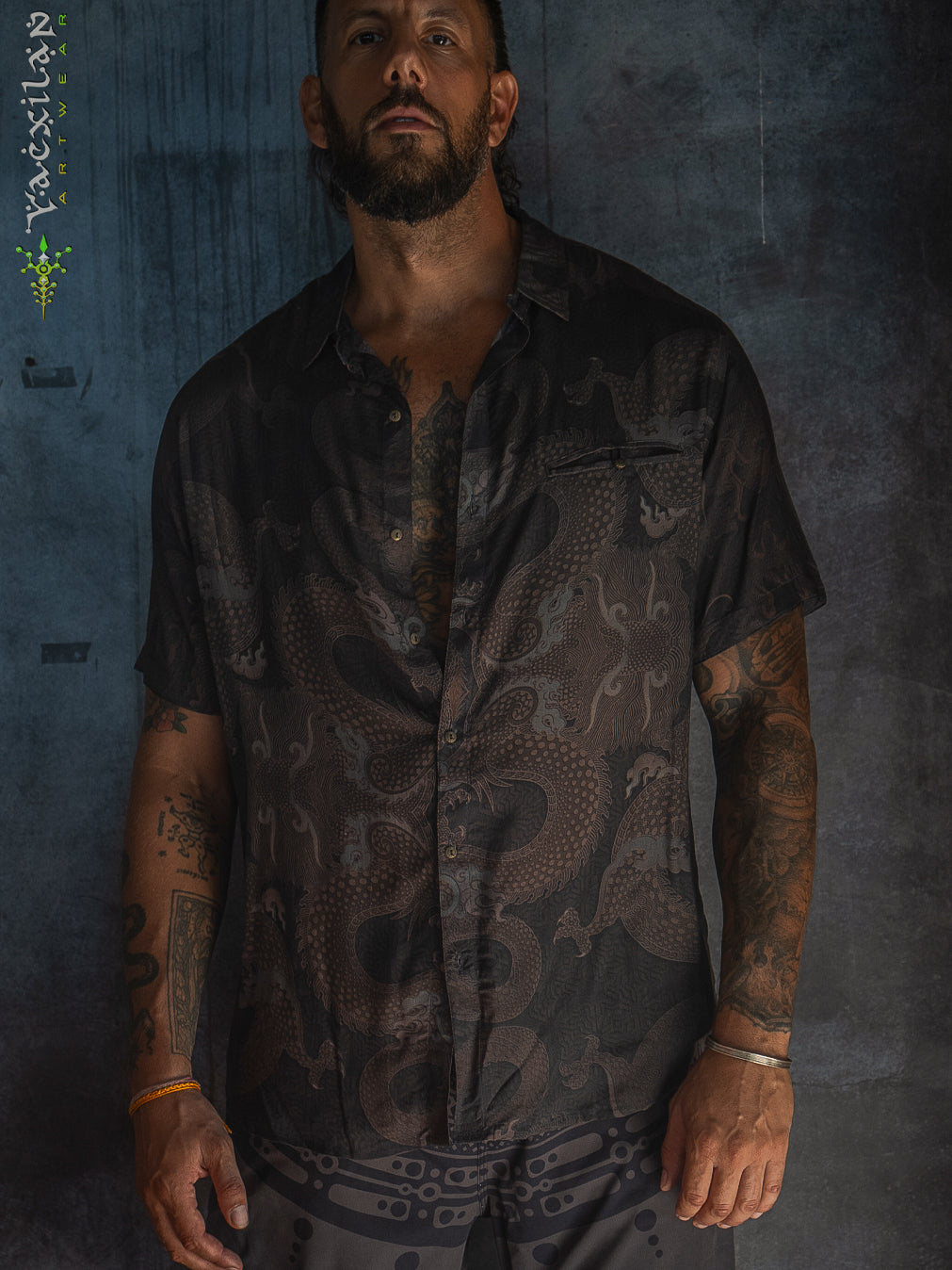 Shirt Men Half Sleeves / Bamboo - DRAGONSKIN