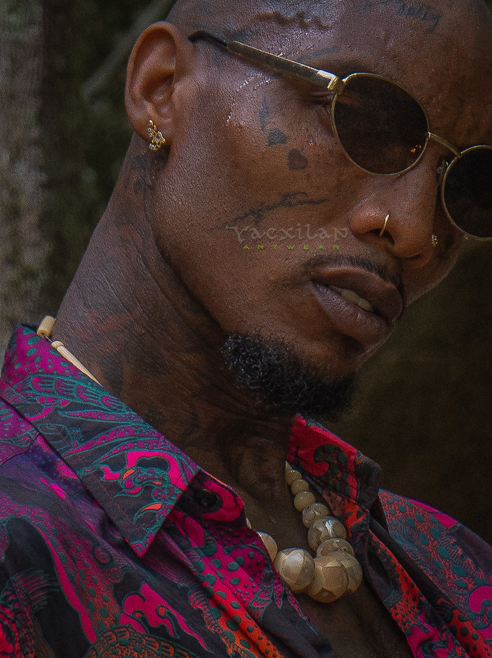 Shirt Men Half Sleeves / Bamboo - FIRE DRAGONS