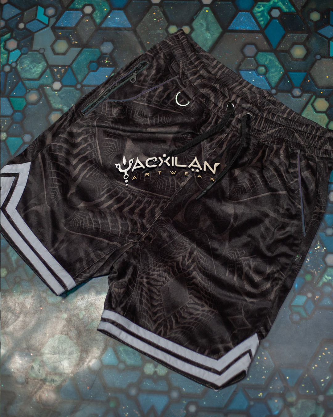 Boxing Shorts White Mountains Men / Velvet Fawn - DARK SANDOKAN