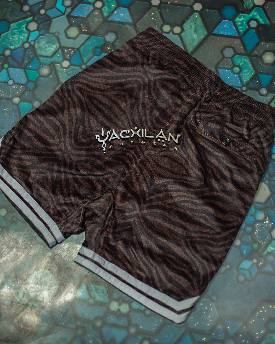 Bossking Shorts White Mountains / Velvet Fawn - SHERKANKA