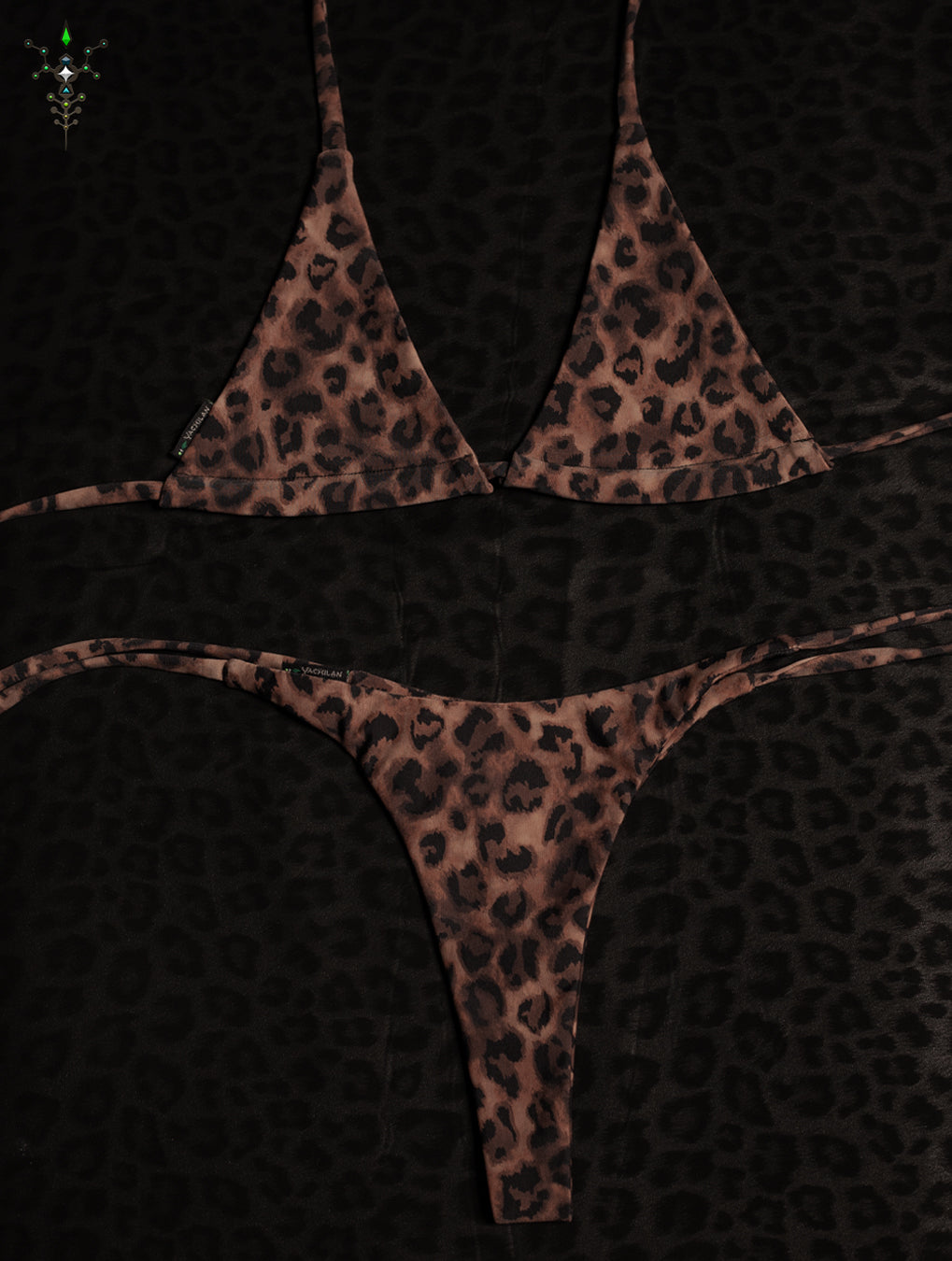 Swimsuit Bikini / Licra - DARK LEOPARD