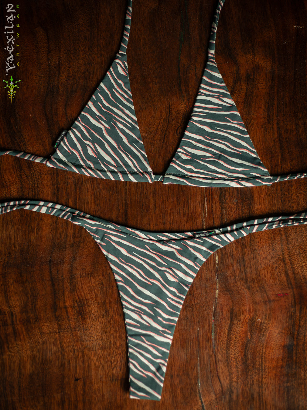 Swimsuit / Bikini Licra - GREY TIGRE