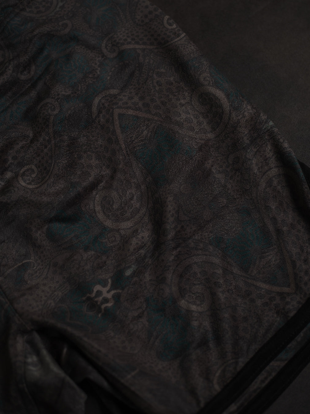 Boxing Short Black Mountain / Stretchy Swede Vintage - DRAGON CHASERS