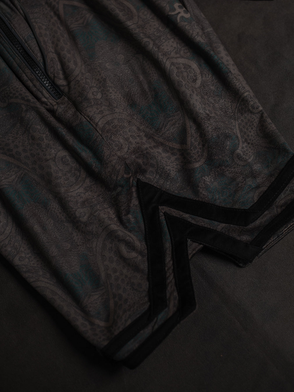 Boxing Short Black Mountain / Stretchy Swede Vintage - DRAGON CHASERS