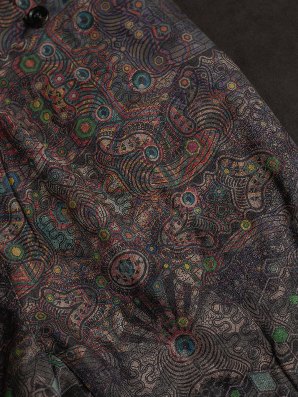 Boxing Short Black Mountain / Stretchy Swede Vintage - PSYCHEDELIKA