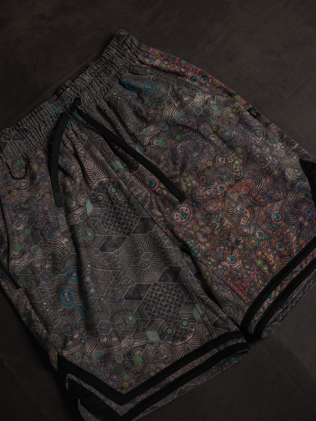 Boxing Short Black Mountain / Stretchy Swede Vintage - PSYCHEDELIKA