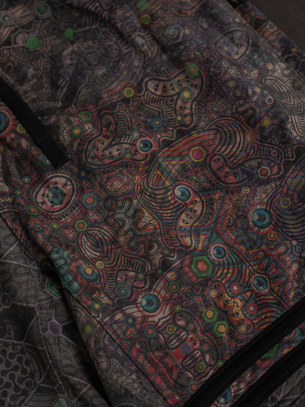 Boxing Short Black Mountain / Stretchy Swede Vintage - PSYCHEDELIKA