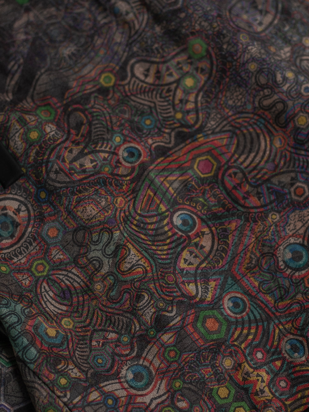 Boxing Short Black Mountain / Stretchy Swede Vintage - PSYCHEDELIKA