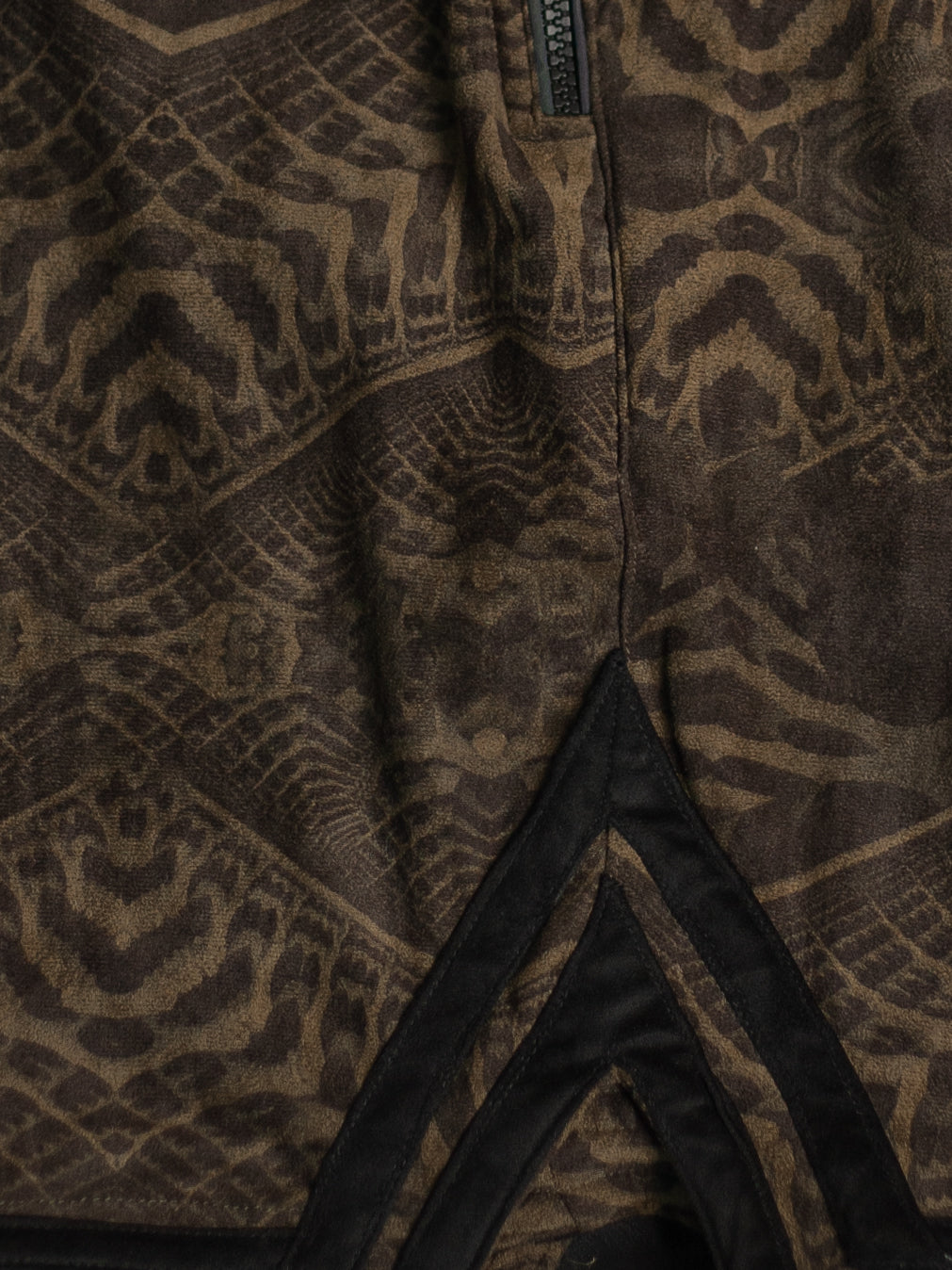 Boxing Short Black Mountain / Stretchy Swede Vintage - SANDOKANER Olive