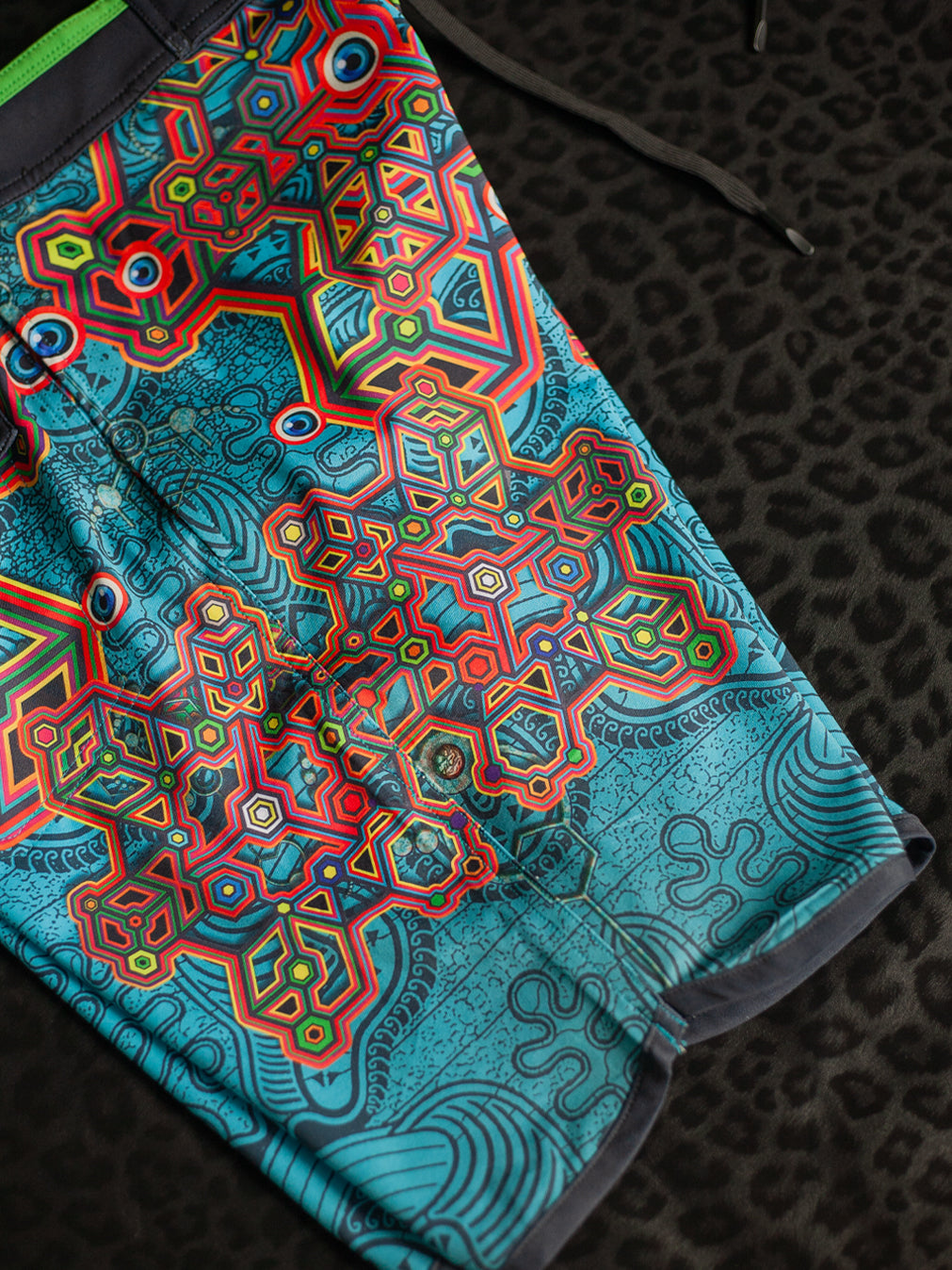 Boardshort Green Line / Fast Dry - ATLANTIS