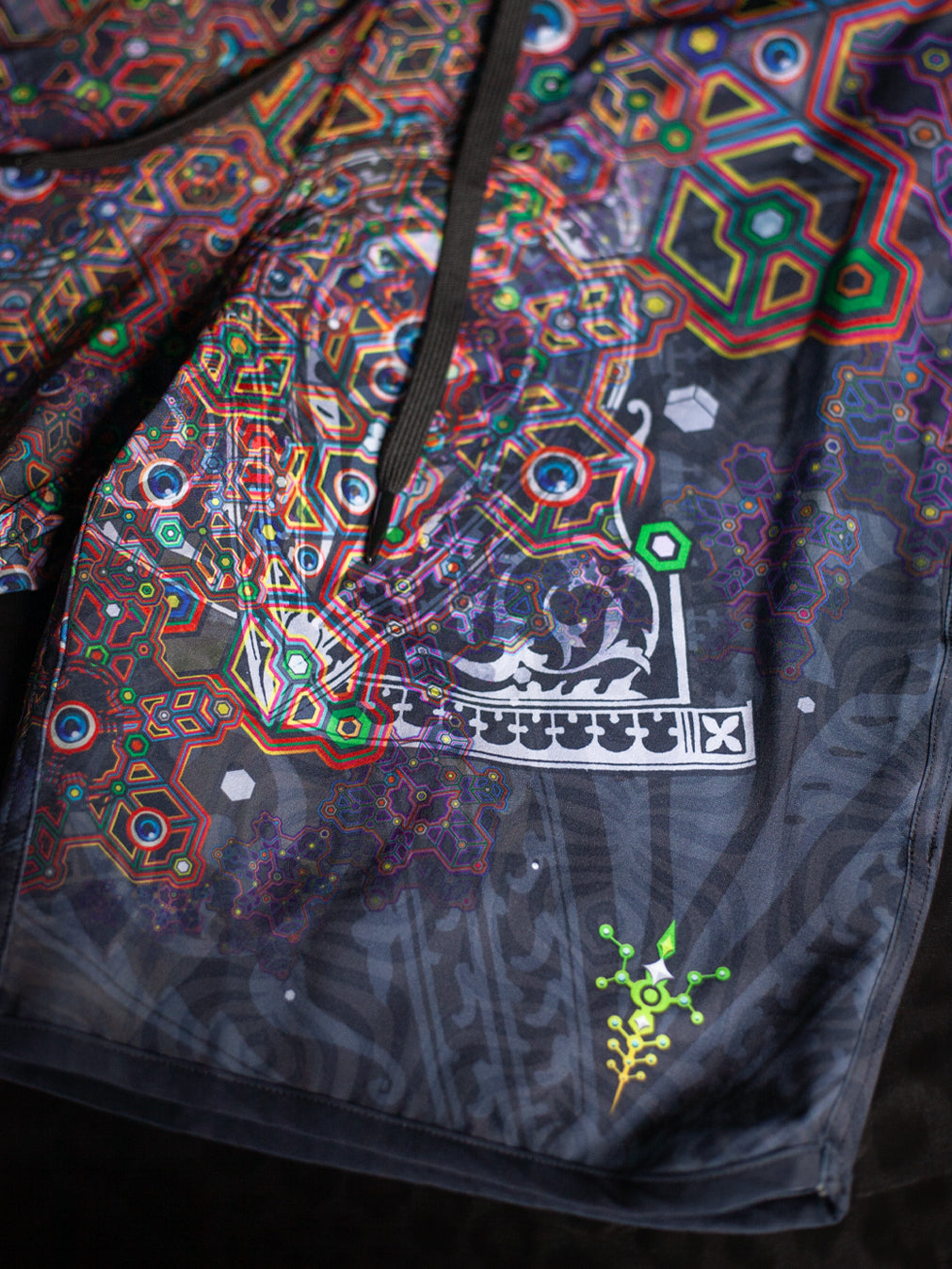 Boardshort Green Line / Fast Dry - OWLIENS