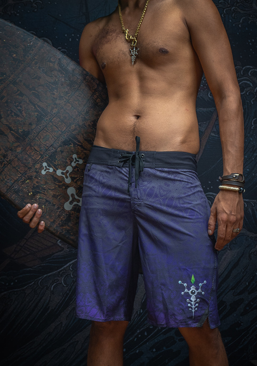 Boardshort Men / Fast Dry - Purple HAZE