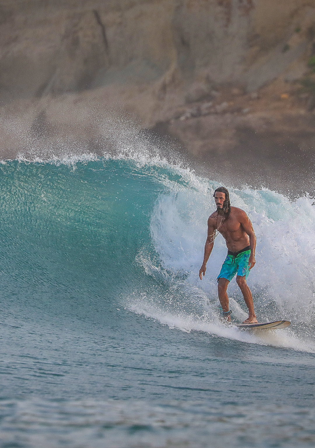 Boardshort Men / Fast Dry - Green KRAKEN