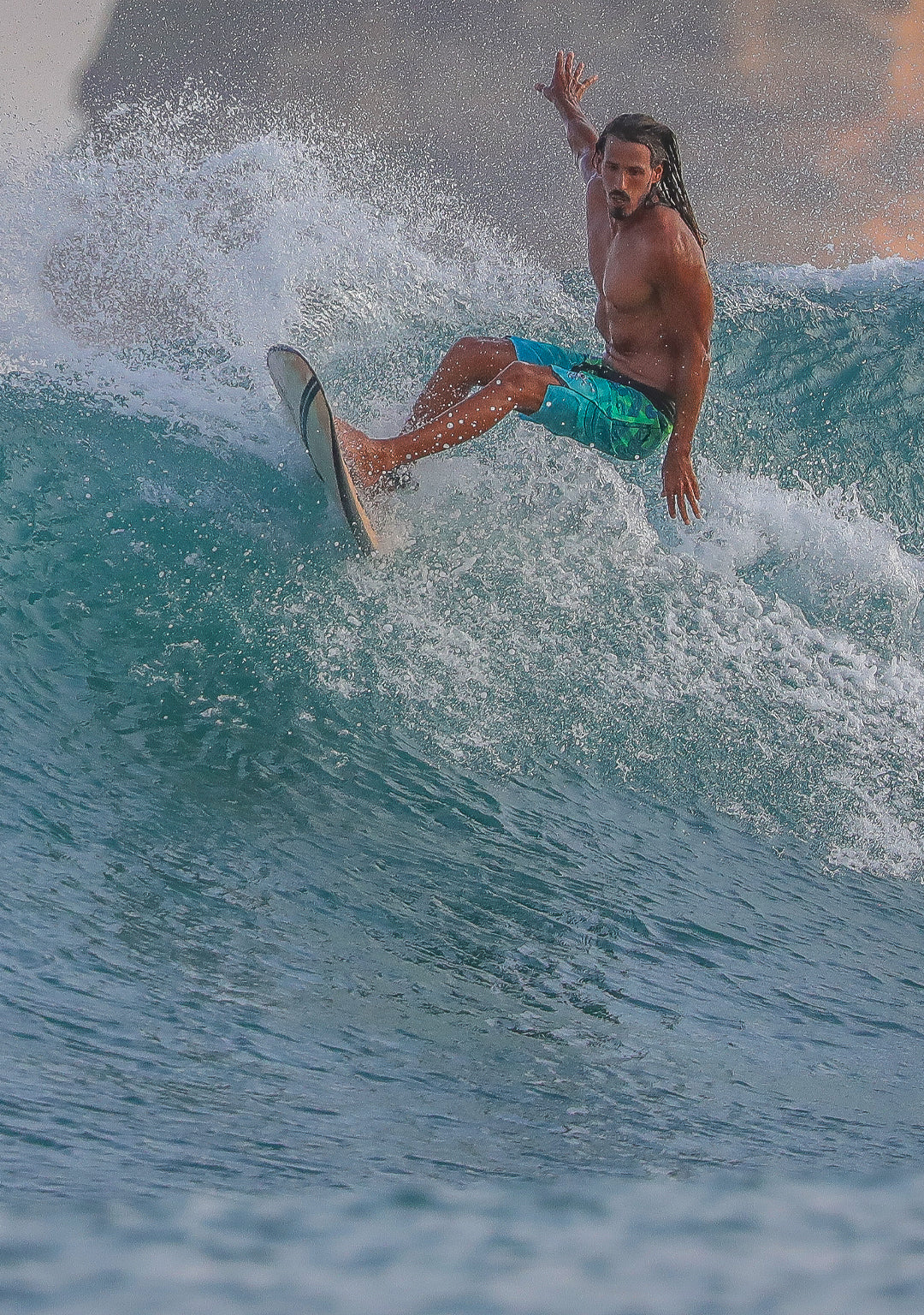 Boardshort Men / Fast Dry - Green KRAKEN