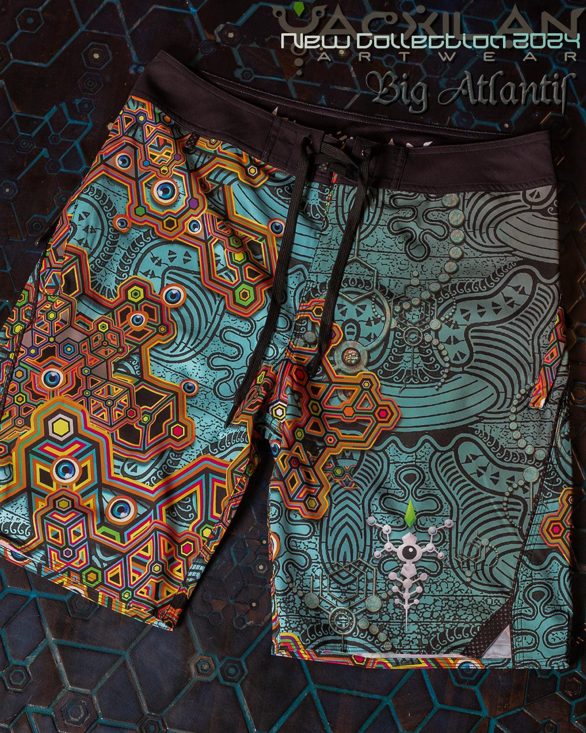 Boardshort Men / Fast Dry - Big ATLANTIS - Yacxilan Artwear