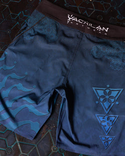 Boardshort Men / Fast Dry - Indigo CTHULU - Yacxilan Artwear