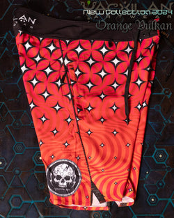 Boardshort Men / Fast Dry - Orange VULKAN - Yacxilan Artwear