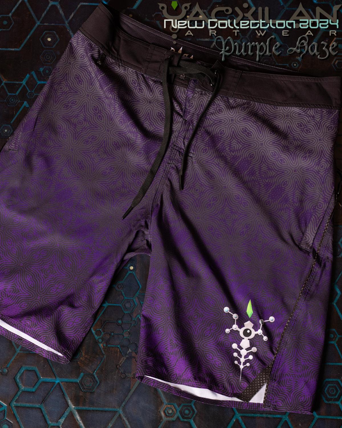 Boardshort Men / Fast Dry - Purple HAZE - Yacxilan Artwear