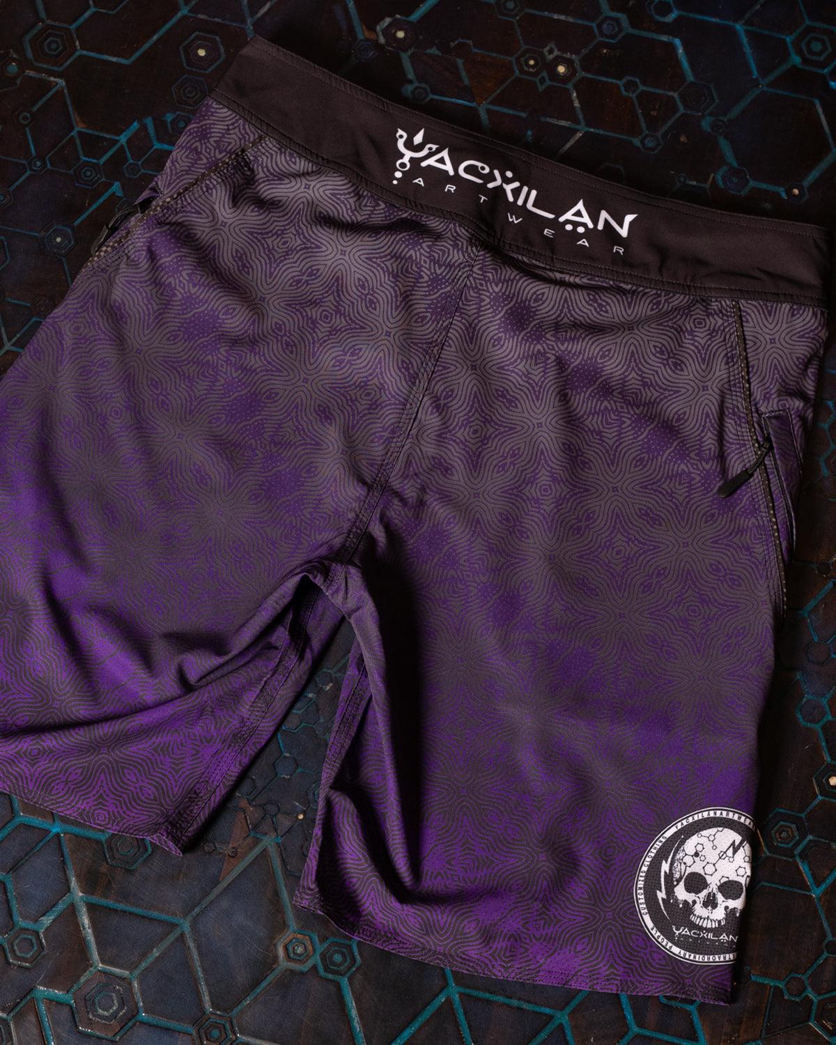 Boardshort Men / Fast Dry - Purple HAZE - Yacxilan Artwear