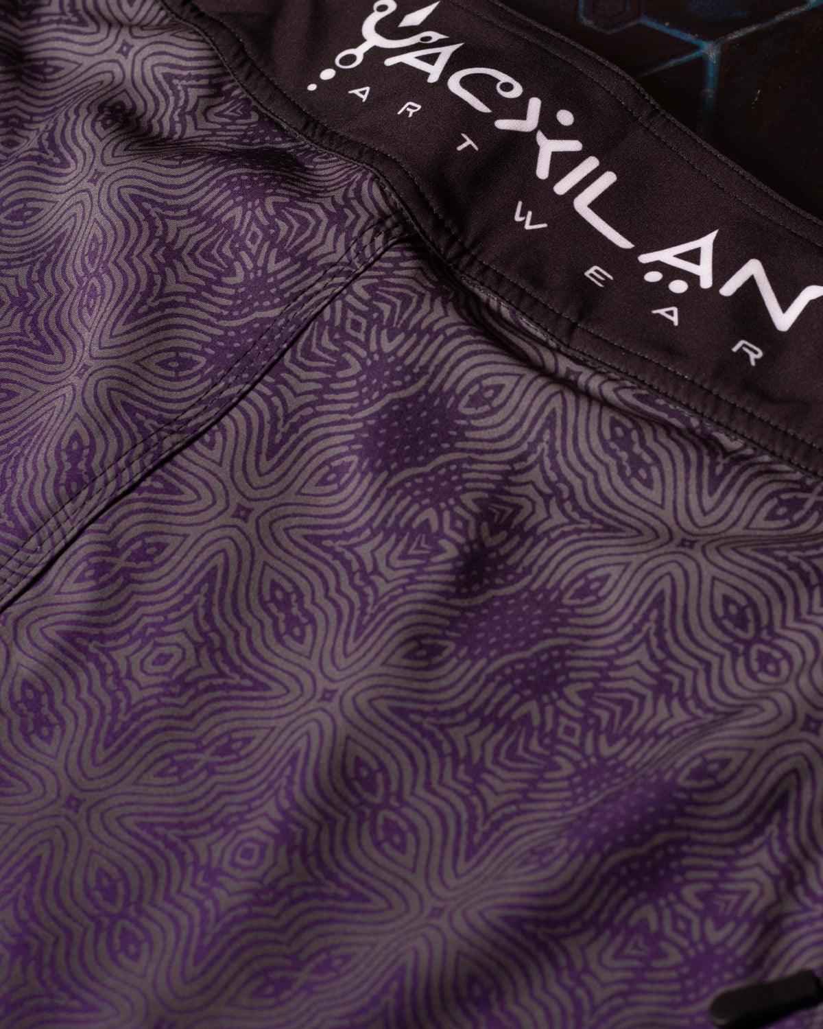 Boardshort Men / Fast Dry - Purple HAZE - Yacxilan Artwear