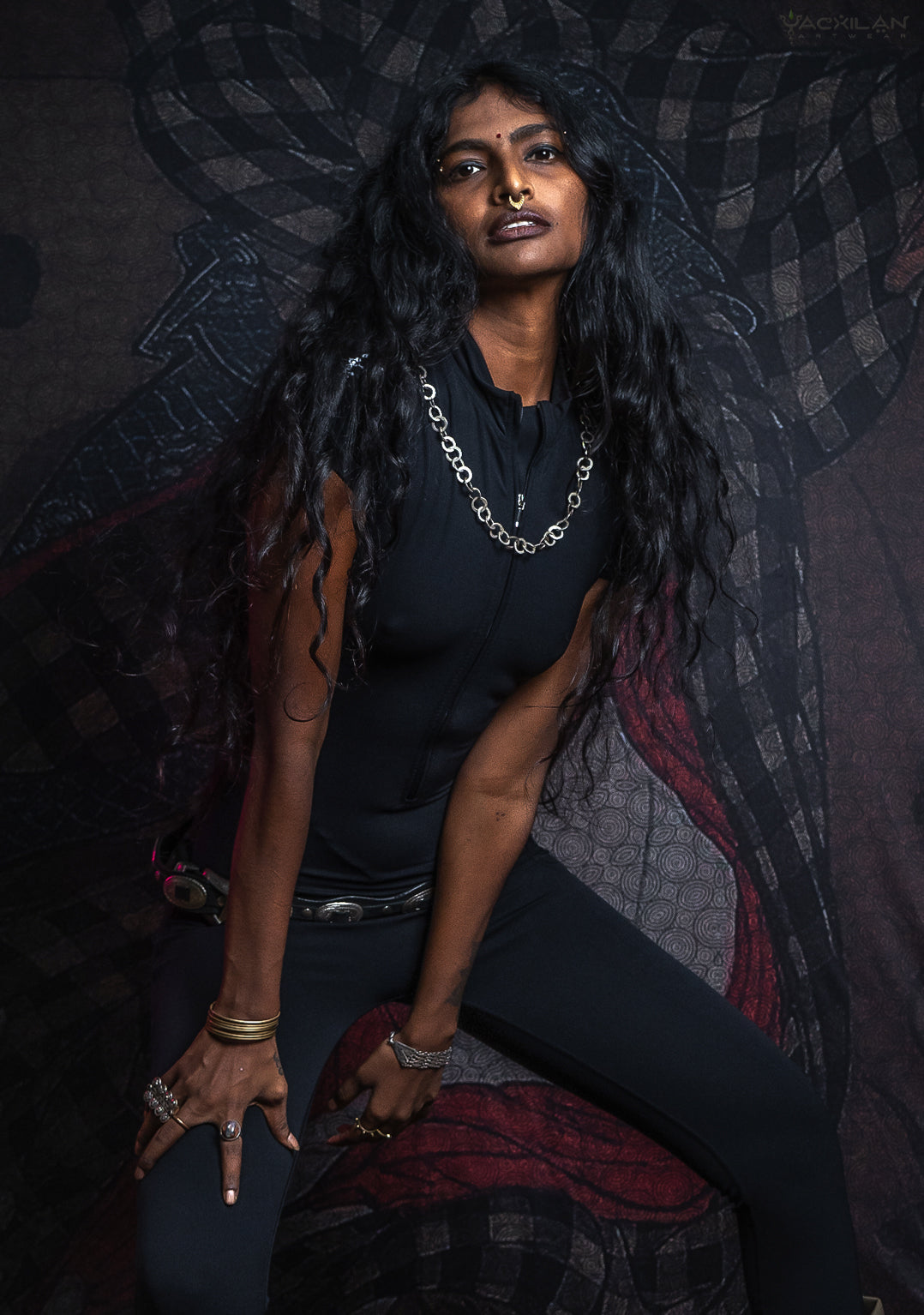 Bodysuit Long / Poliamide - BLACK YACXILAN