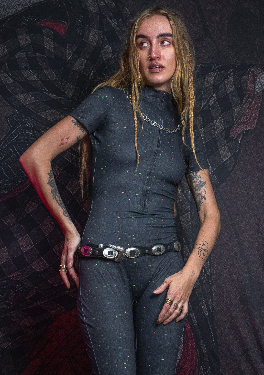 Bodysuit Long / Recycled Soft Poliester - REBIRTH OF IKARO Forest