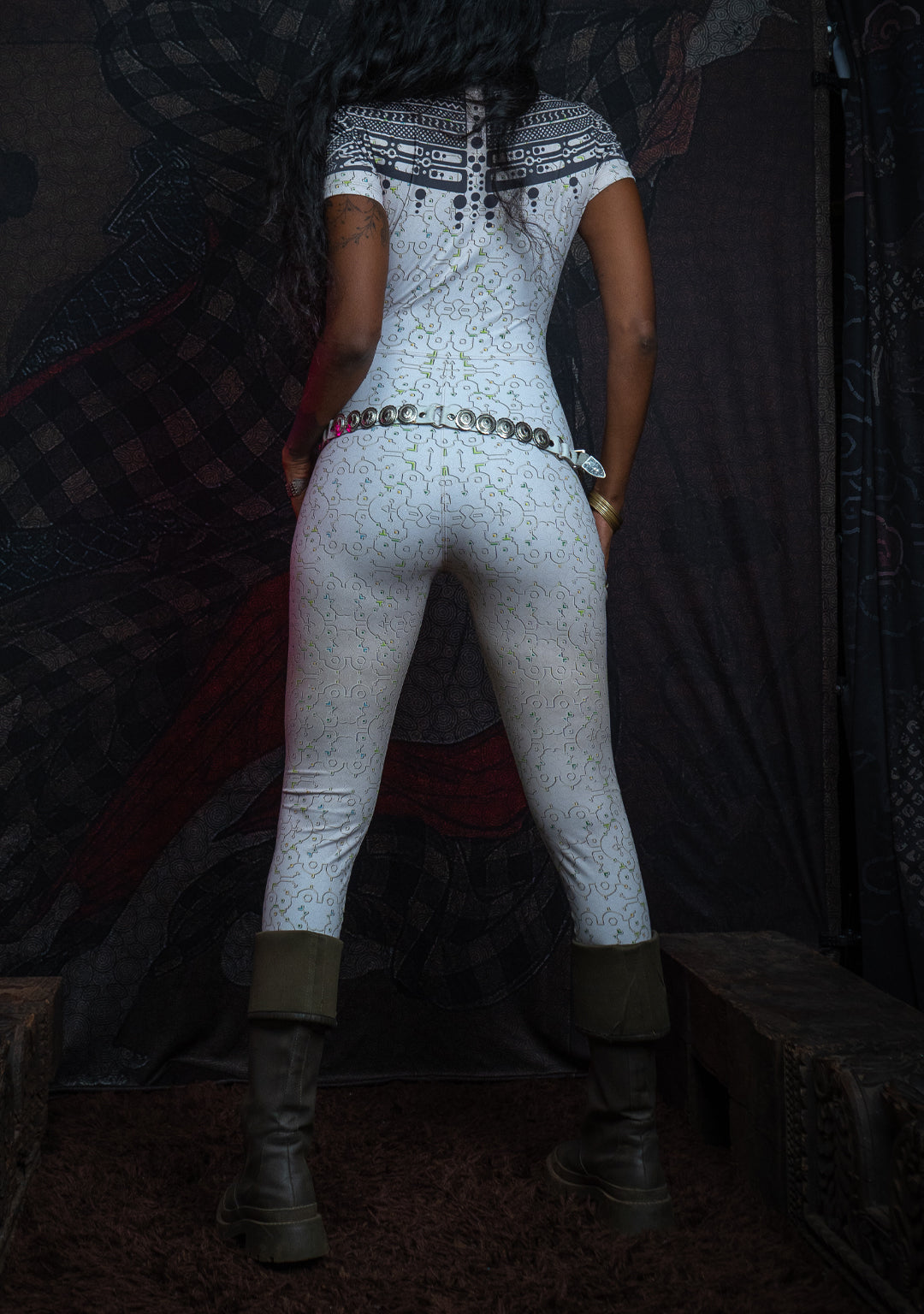 Bodysuit Long / Recycled Soft Poliester - TRIBALSEA IKARO Cream