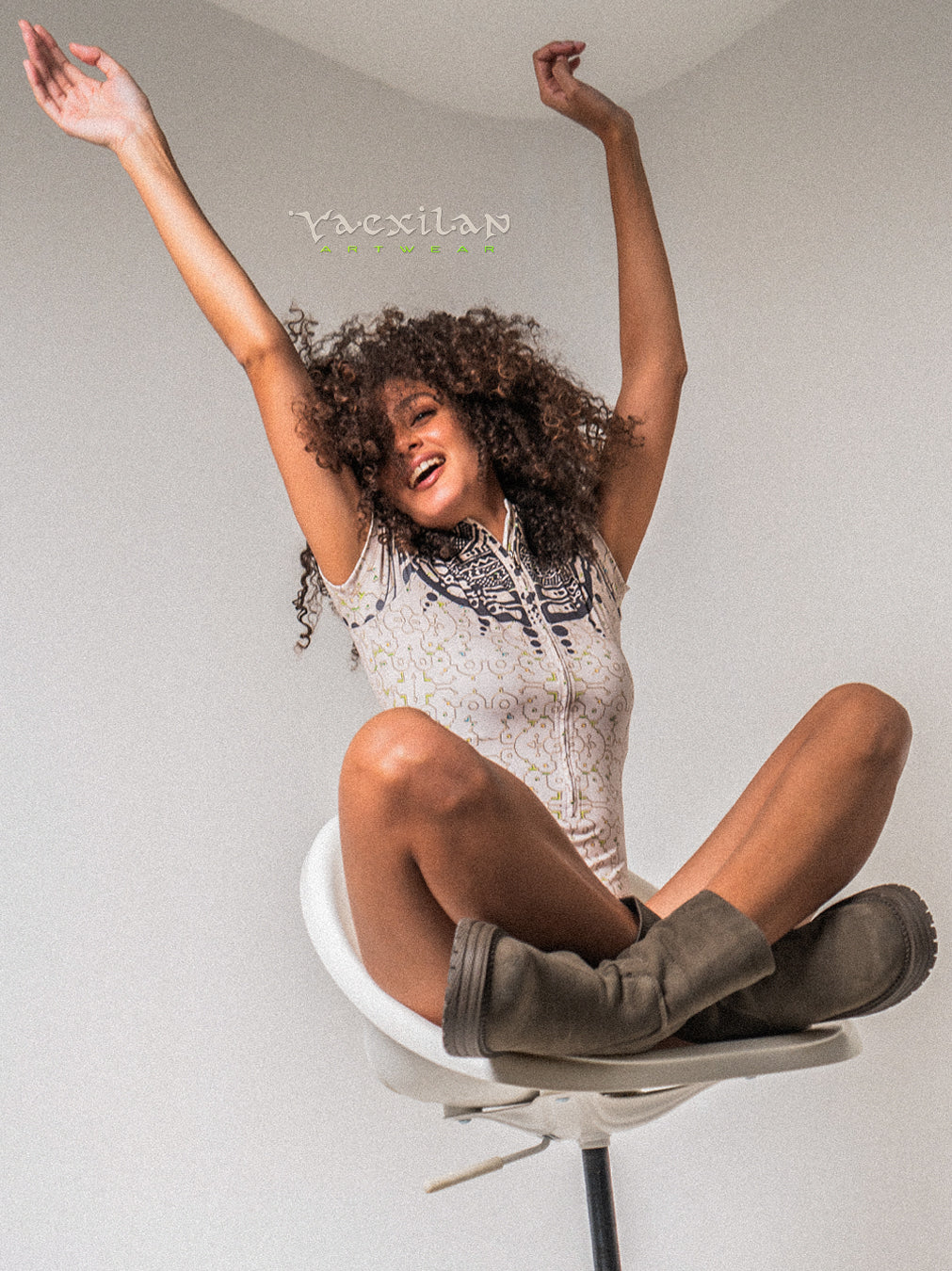 Bodysuit Short / Recycled Soft Poliester - TRIBALSEA IKARO Cream