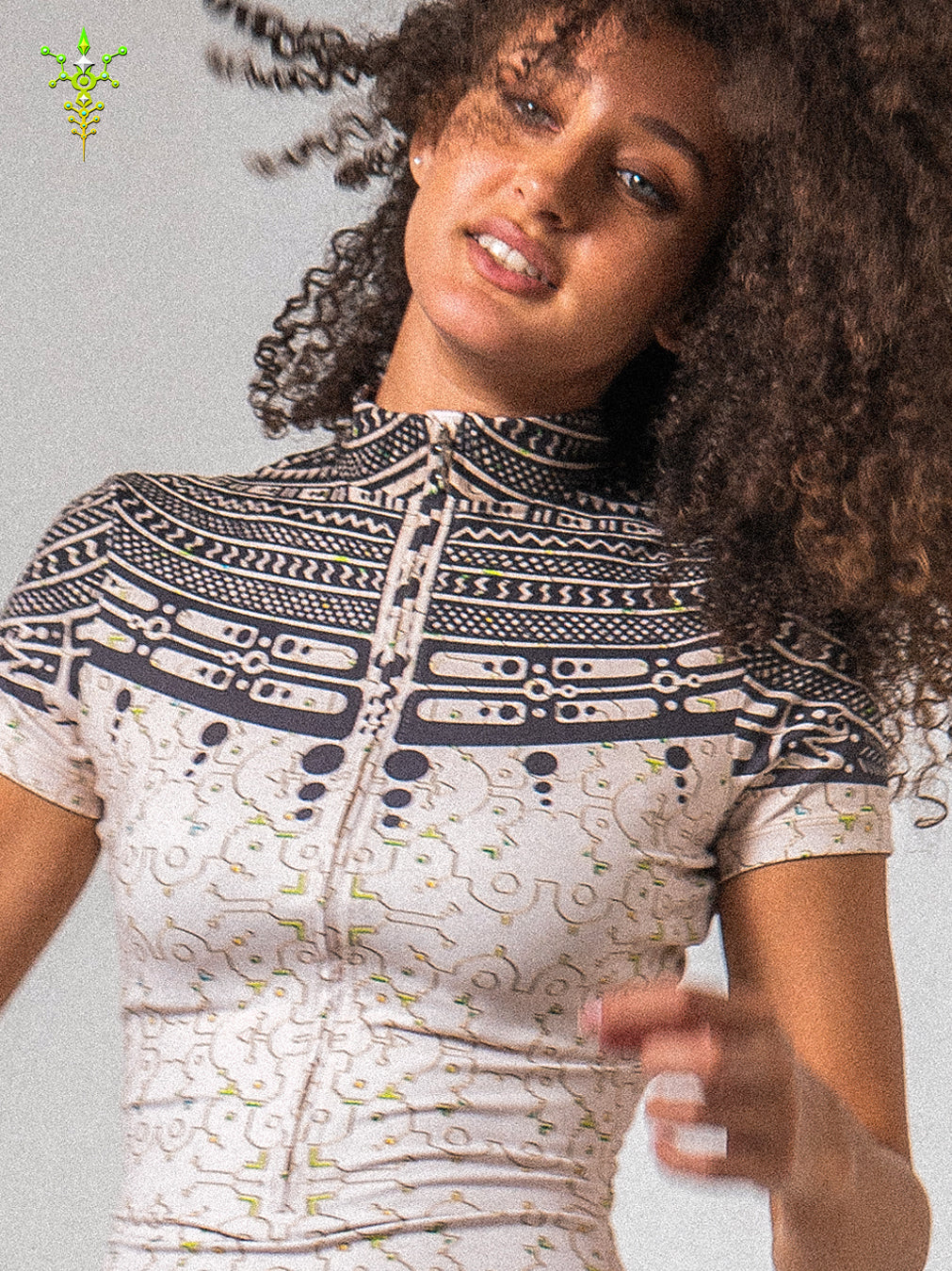 Bodysuit Short / Recycled Soft Poliester - TRIBALSEA IKARO Cream
