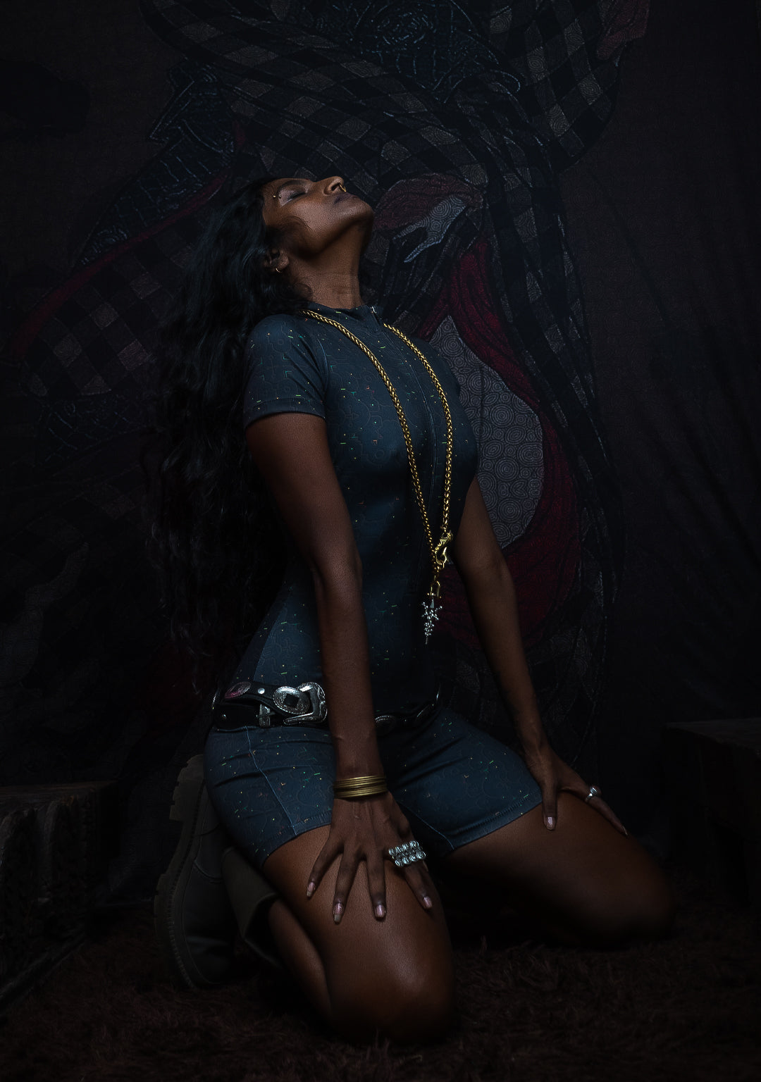 Bodysuit Short / Recycled Soft Poliester - REBIRTH OF IKARO Forest