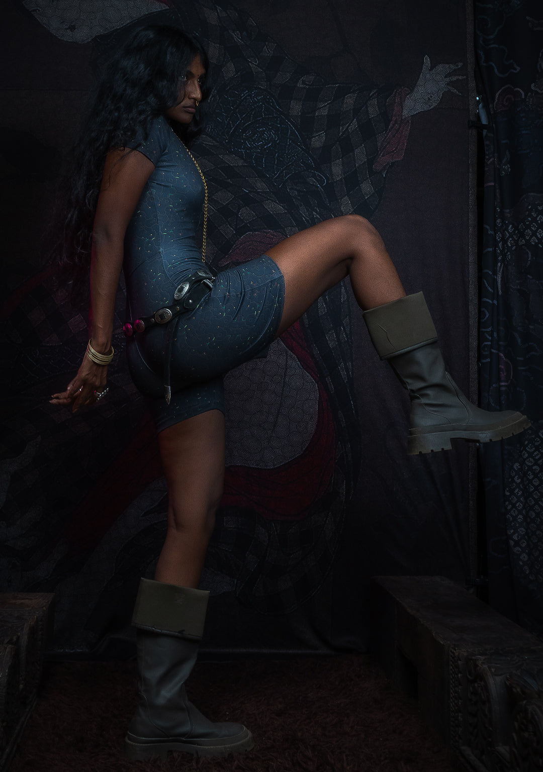 Bodysuit Short / Recycled Soft Poliester - REBIRTH OF IKARO Forest