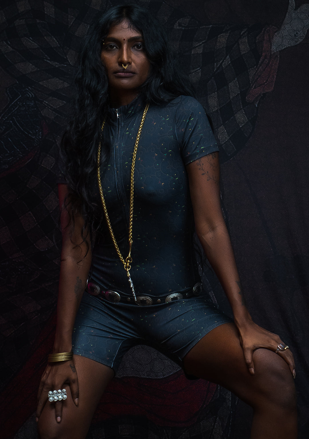 Bodysuit Short / Recycled Soft Poliester - REBIRTH OF IKARO Forest