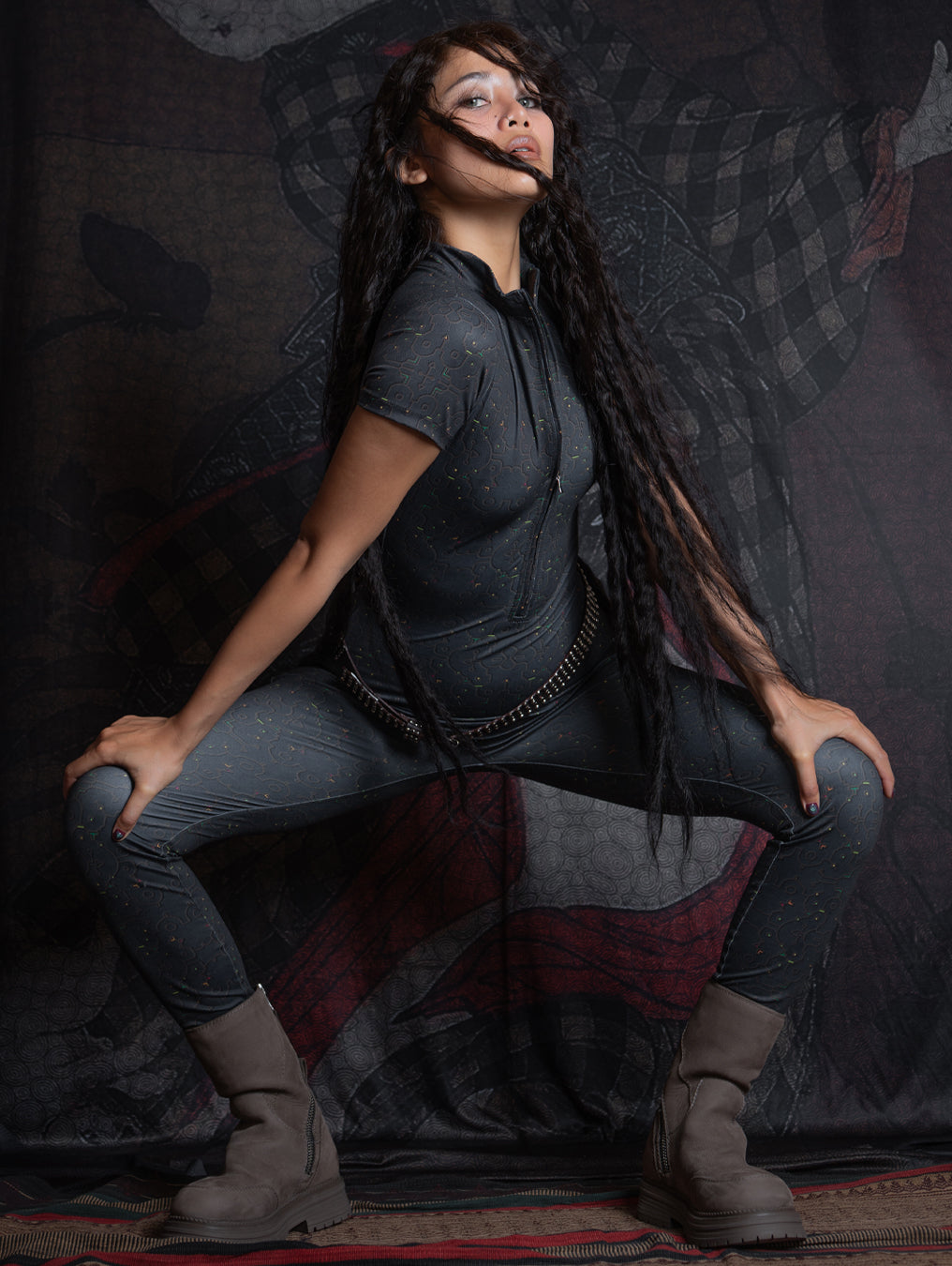 Bodysuit Long / Recycled Soft Poliester - REBIRTH OF IKARO Forest
