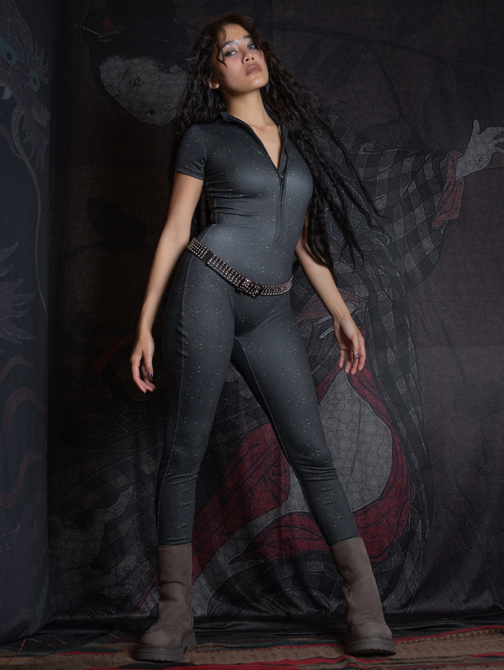 Bodysuit Long / Recycled Soft Poliester - REBIRTH OF IKARO Forest