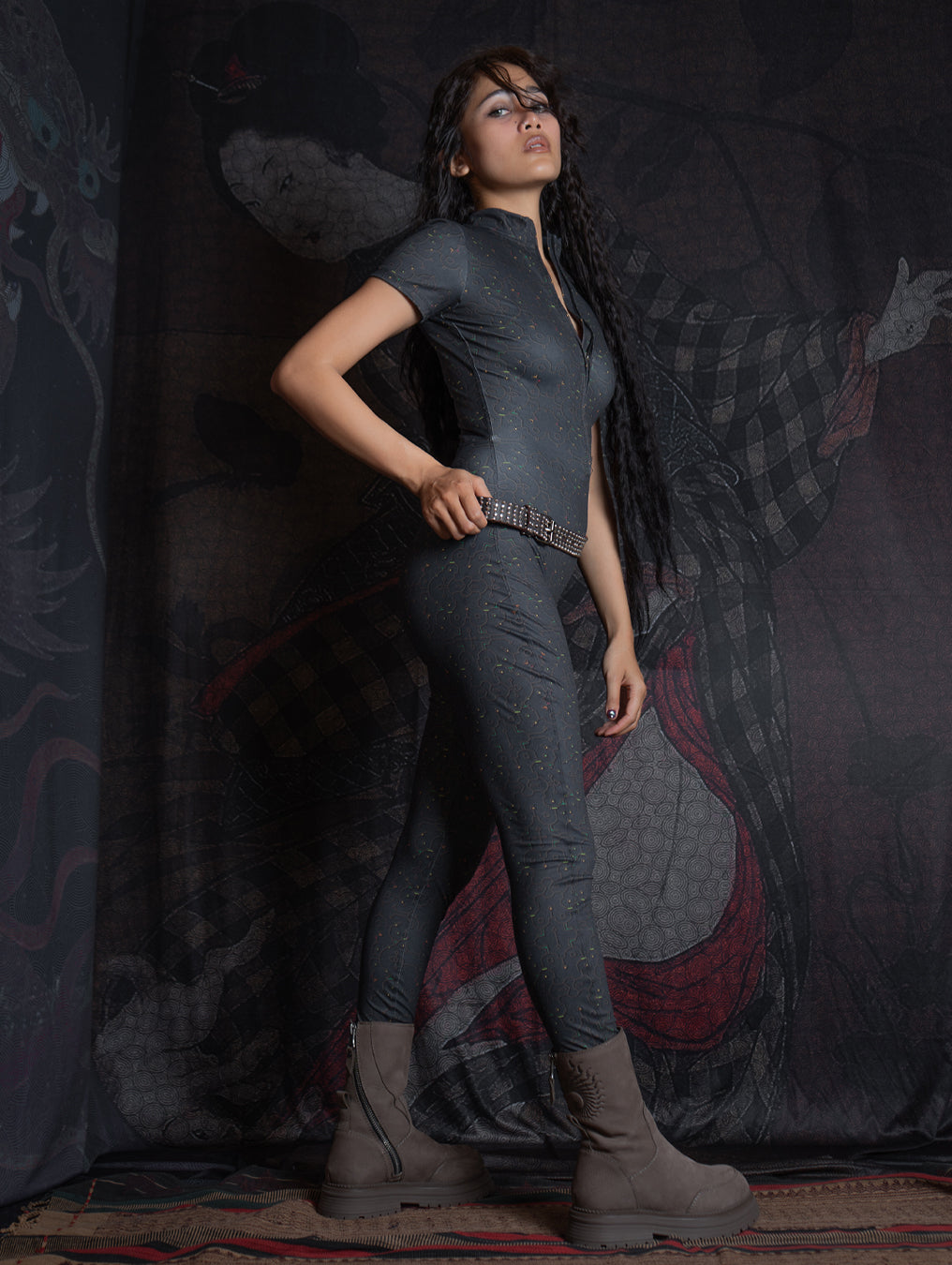 Bodysuit Long / Recycled Soft Poliester - REBIRTH OF IKARO Forest